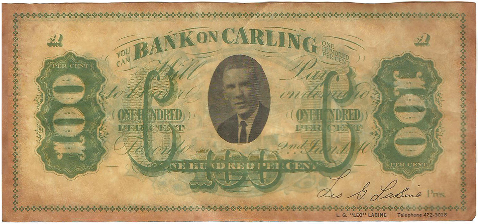 Carling Bill_L.G. Labine_Front