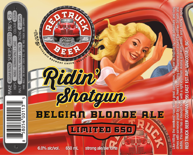 Ridin" Shotgun Belgian Blonde Ale